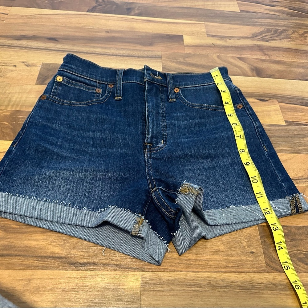 Madewell High Rise Denim Shorts Blue Size 24 - Picture 6 of 12